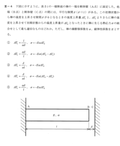 平成27年度技術士第一次試験問題［機械部門］　専門科目Ⅲ-4